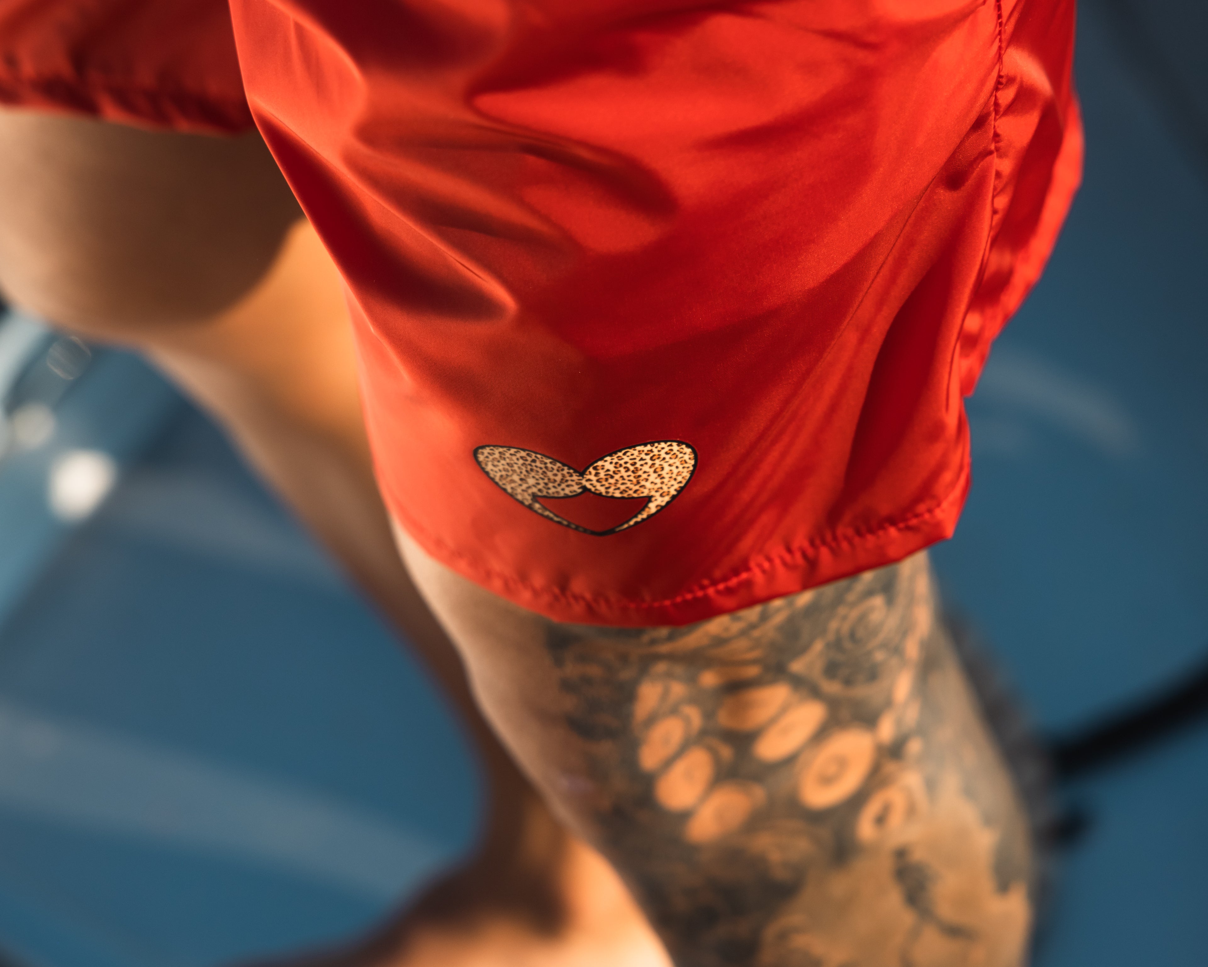 Men red and leopard